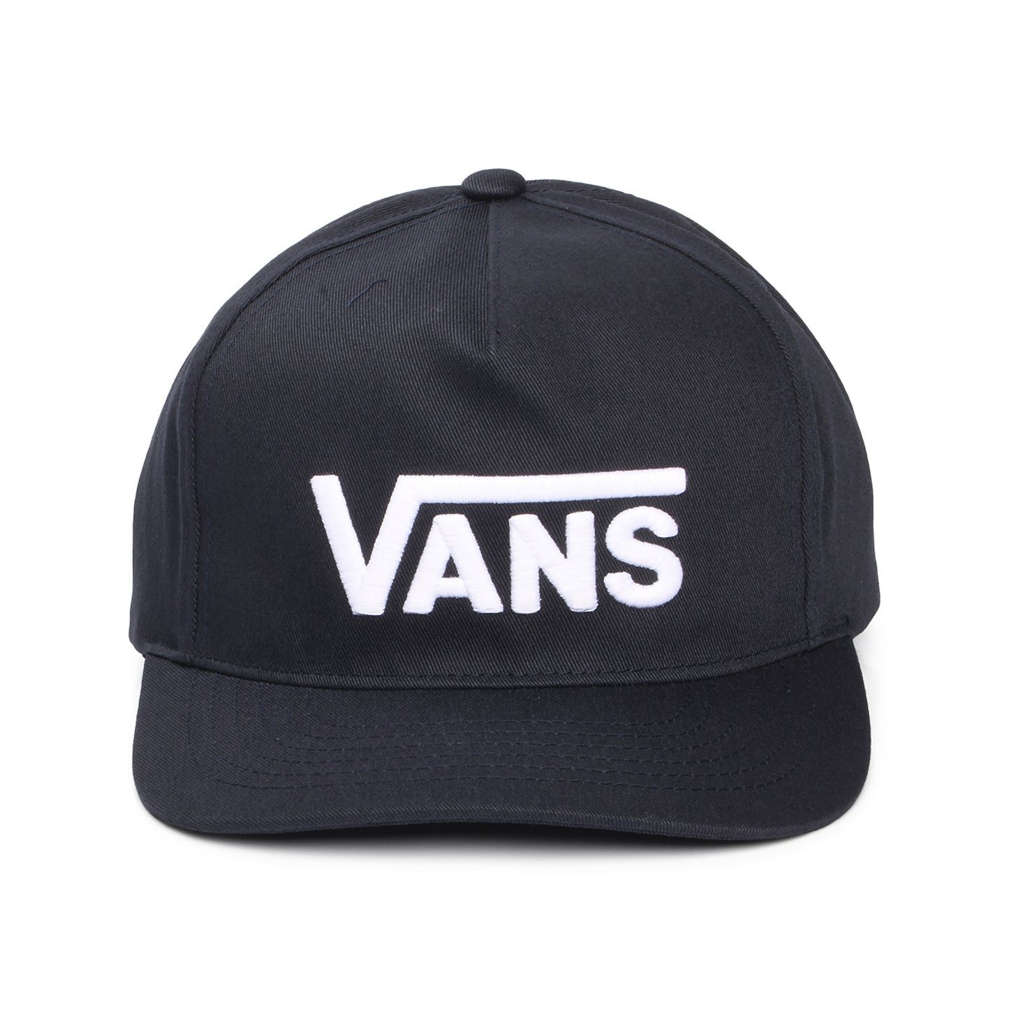 Gorra Snapback Drop V Logo visera curvada de Vans - Medianoche-Blanco