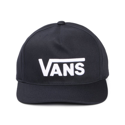 Gorra Snapback Drop V Logo visera curvada de Vans - Medianoche-Blanco