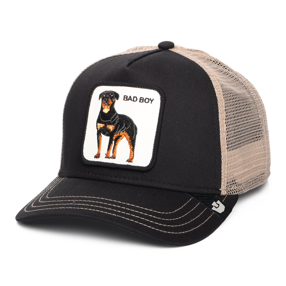 Gorra de camionero Bad Boy de Goorin - Negro-Beige