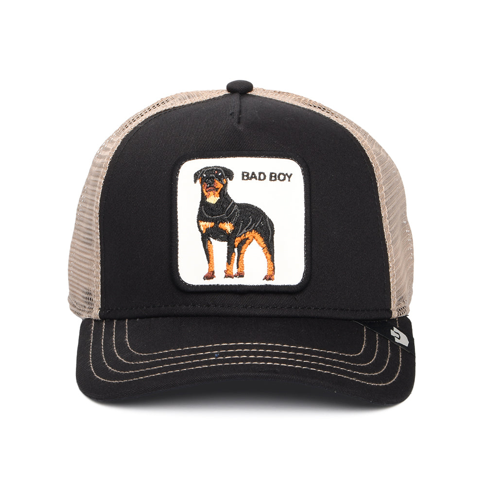 Gorra de camionero Bad Boy de Goorin - Negro-Beige