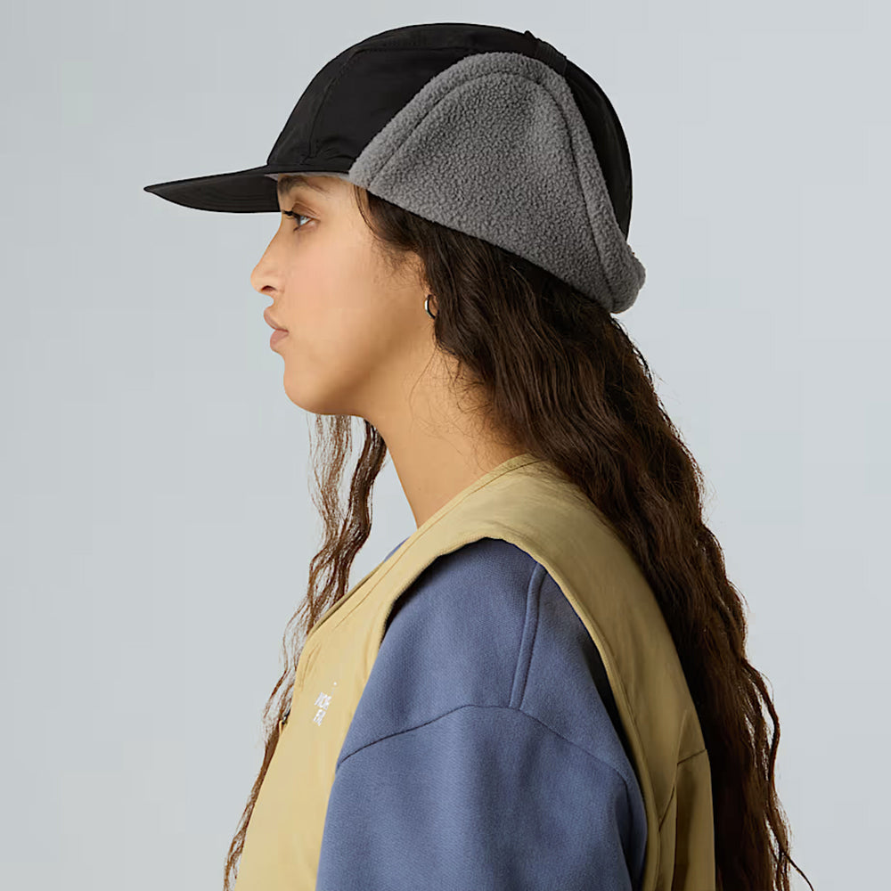 Gorra 5 paneles Yumiori resistente al agua con orejeras de The North Face - Negro-Gris
