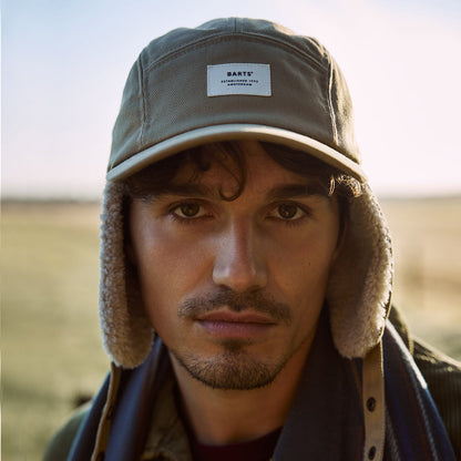 Gorra 5 paneles Hafnar con Orejeras de Barts - Arena