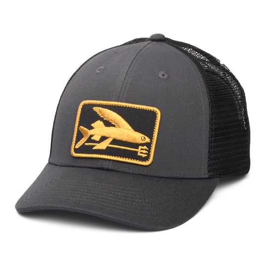 Gorra de camionero Flying Fish LoPro de Patagonia - Gris-Negro
