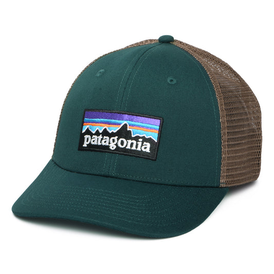 Gorra Trucker P-6 Logo de algodón orgánico de Patagonia - Verde Oscuro