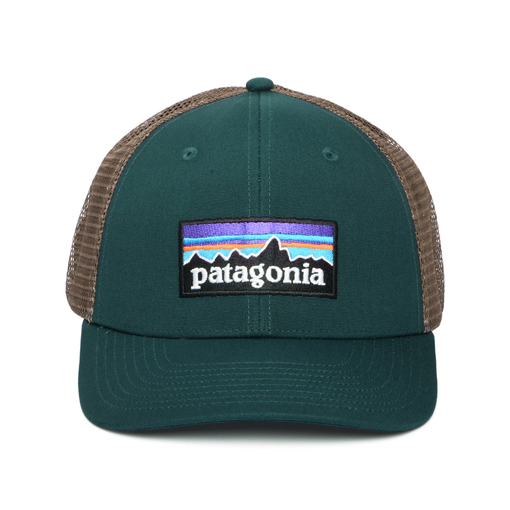 Gorra Trucker P-6 Logo de algodón orgánico de Patagonia - Verde Oscuro
