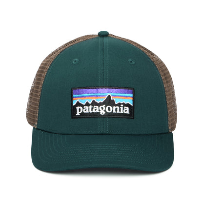 Gorra Trucker P-6 Logo de algodón orgánico de Patagonia - Verde Oscuro