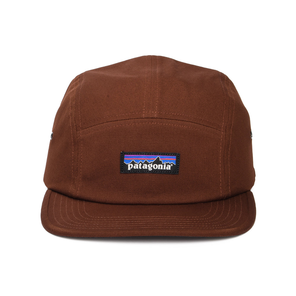 Gorra 5 paneles P-6 Label Maclure de algodón orgánico de Patagonia - Óxido Oscuro