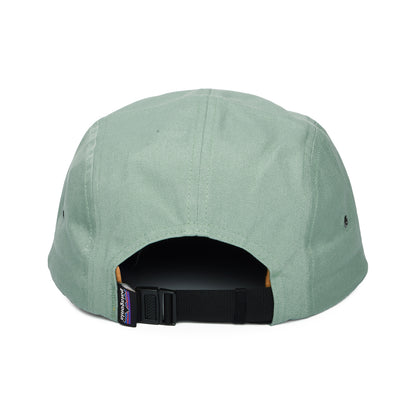 Gorra 5 paneles P-6 Label Maclure de algodón orgánico de Patagonia - Gris Topo-Mostaza-Menta