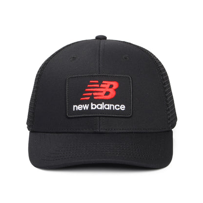 Gorra de camionero parche de logo NB de New Balance - Negro