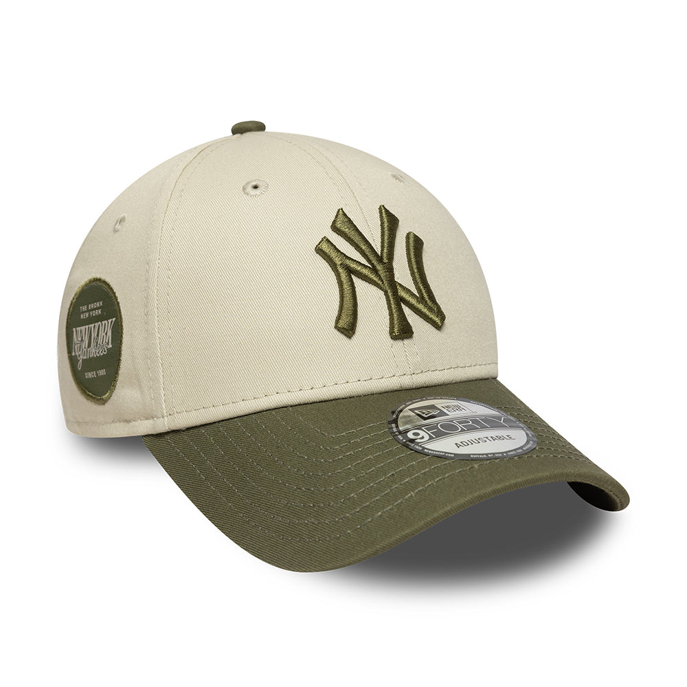 Gorra de béisbol 9FORTY MLB Side Patch New York Yankees de New Era - Piedra-Oliva