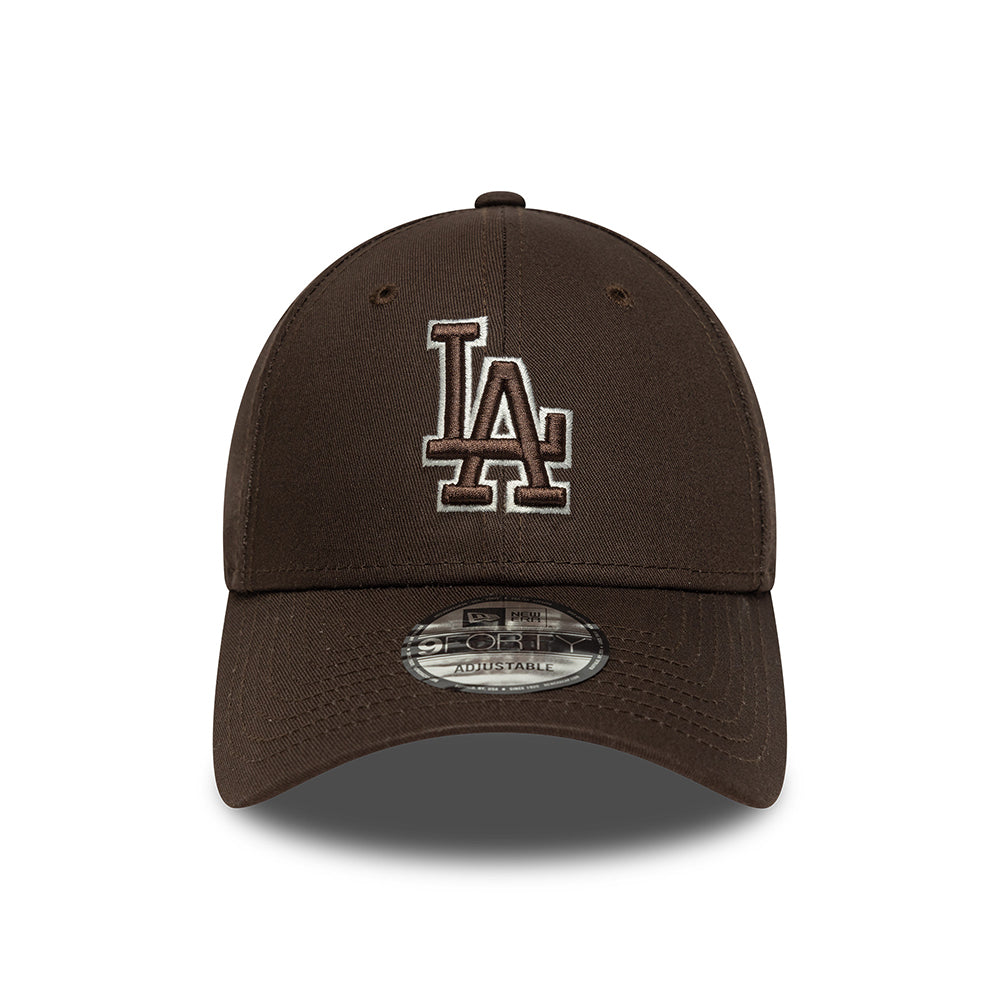 Gorra de béisbol 9FORTY MLB Team Outline L.A. Dodgers de New Era - Marrón-Piedra