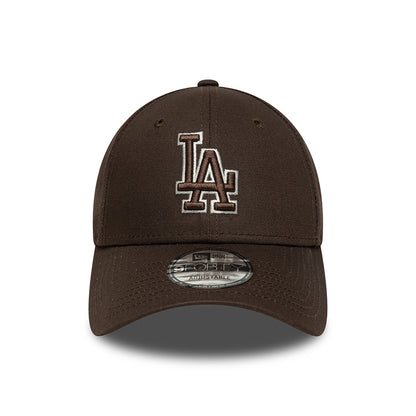 Gorra de béisbol 9FORTY MLB Team Outline L.A. Dodgers de New Era - Marrón-Piedra