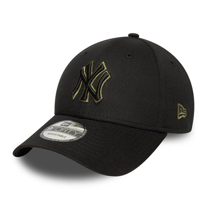 Gorra de béisbol 9FORTY MLB Team Outline New York Yankees de New Era - Negro-Oliva