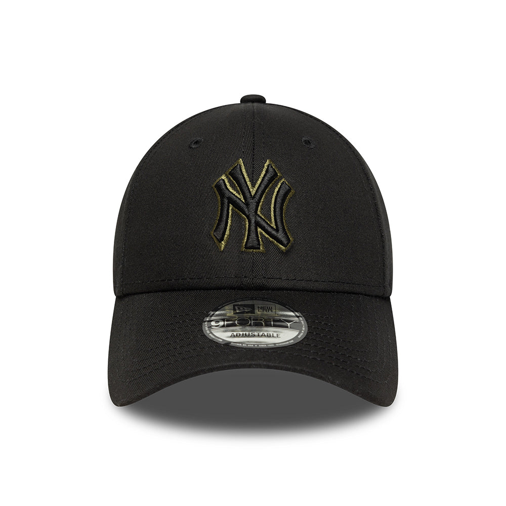 Gorra de béisbol 9FORTY MLB Team Outline New York Yankees de New Era - Negro-Oliva