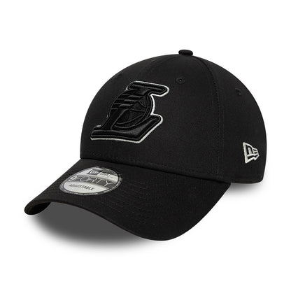 Gorra de béisbol 9FORTY NBA Team Outline L.A. Lakers de New Era - Negro-Blanco