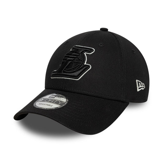 Gorra de béisbol 9FORTY NBA Team Outline L.A. Lakers de New Era - Negro-Blanco
