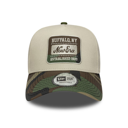 Gorra Snapback 9FORTY A-Frame NE Camo Patch de New Era - Piedra-Camuflaje