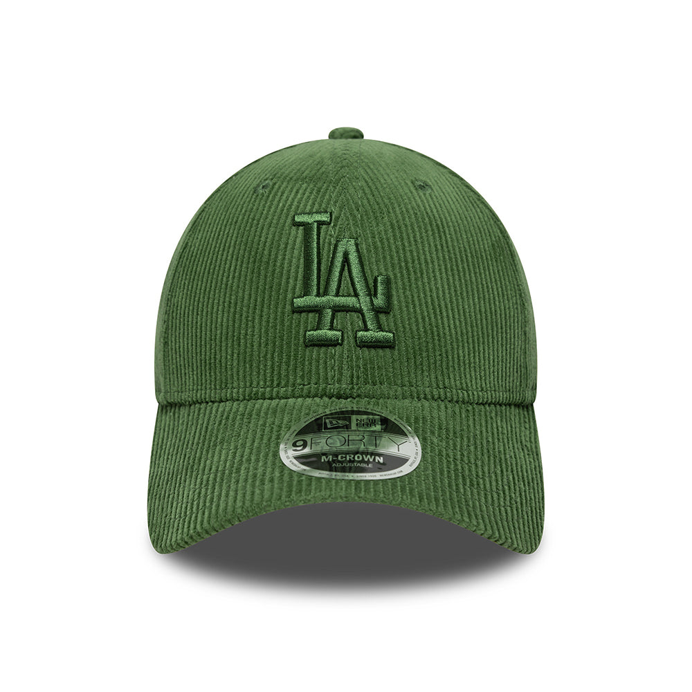 Gorra de béisbol 9FORTY MLB Cord L.A. Dodgers de New Era - Verde Musgo