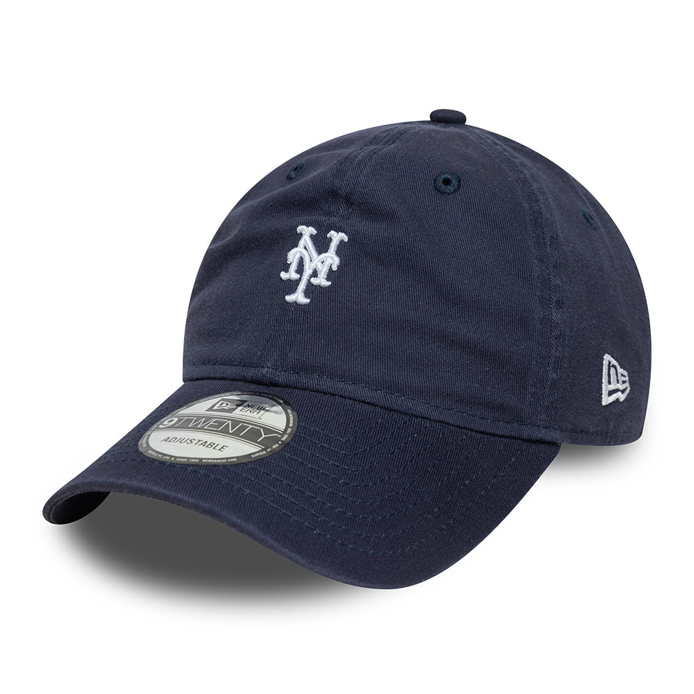 Gorra de béisbol 9TWENTY - MLB Mini Washed New York Mets de New Era - Azul Marino-Blanco
