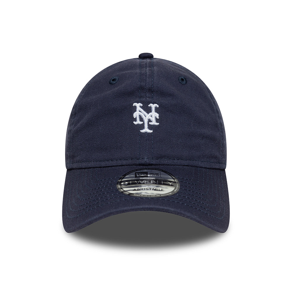 Gorra de béisbol 9TWENTY - MLB Mini Washed New York Mets de New Era - Azul Marino-Blanco
