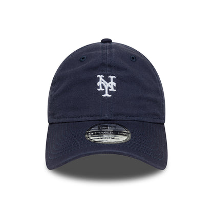 Gorra de béisbol 9TWENTY - MLB Mini Washed New York Mets de New Era - Azul Marino-Blanco