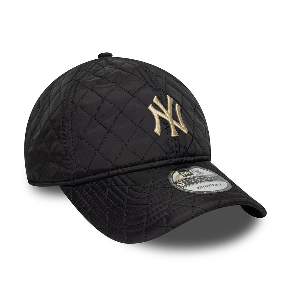 Gorra de béisbol 9TWENTY MBL Quilted New York Yankees de New Era - Negro-Piedra