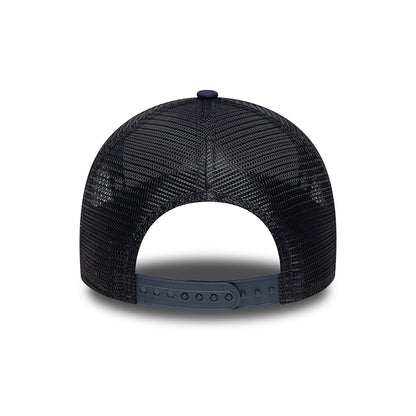 Gorra de camionero A-Frame con parche NE de New Era - Azul Marino
