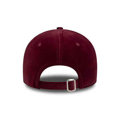 Gorra de béisbol 9FORTY MLB Velour Midi L.A. Dodgers para mujeres de New Era - Burdeos