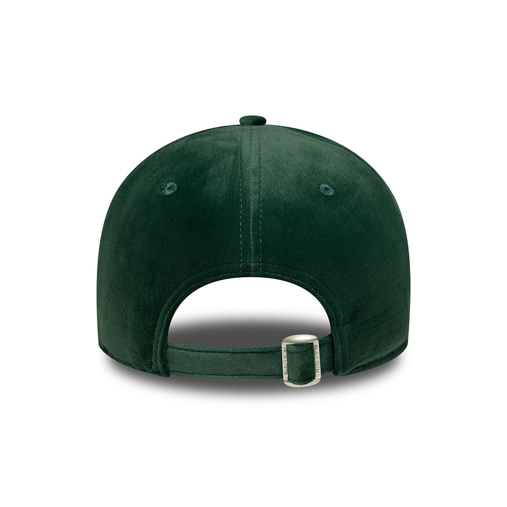 Gorra de béisbol 9FORTY MLB Velour Midi New York Yankees para mujeres de New Era - Verde Oscuro