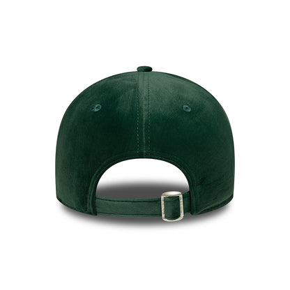 Gorra de béisbol 9FORTY MLB Velour Midi New York Yankees para mujeres de New Era - Verde Oscuro