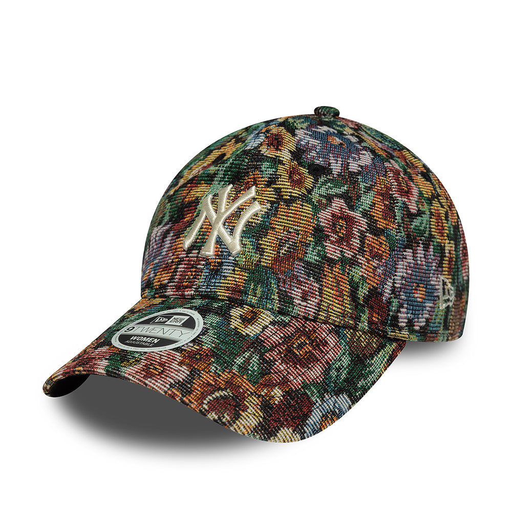 Gorra de béisbol mujeres 9TWENTY MLB Floral Jacquard New York Yankees de New Era - Multicolor