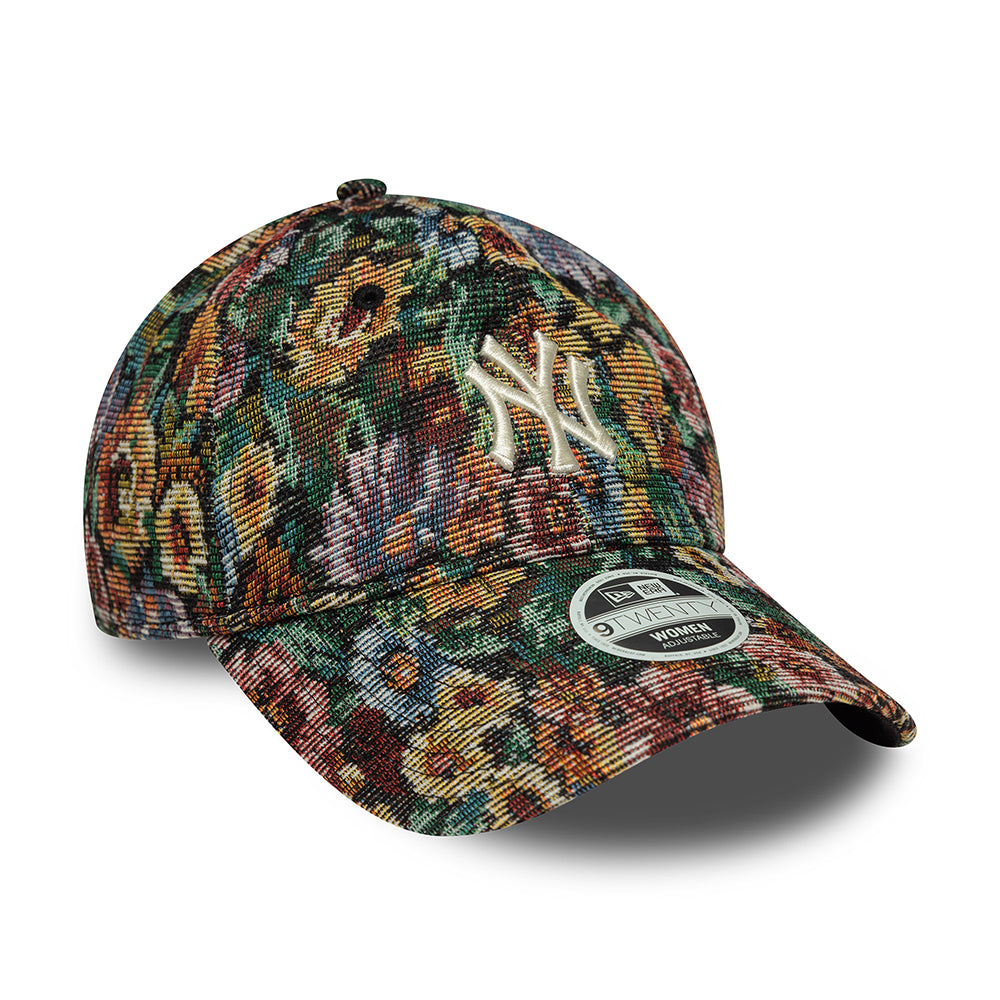 Gorra de béisbol mujeres 9TWENTY MLB Floral Jacquard New York Yankees de New Era - Multicolor