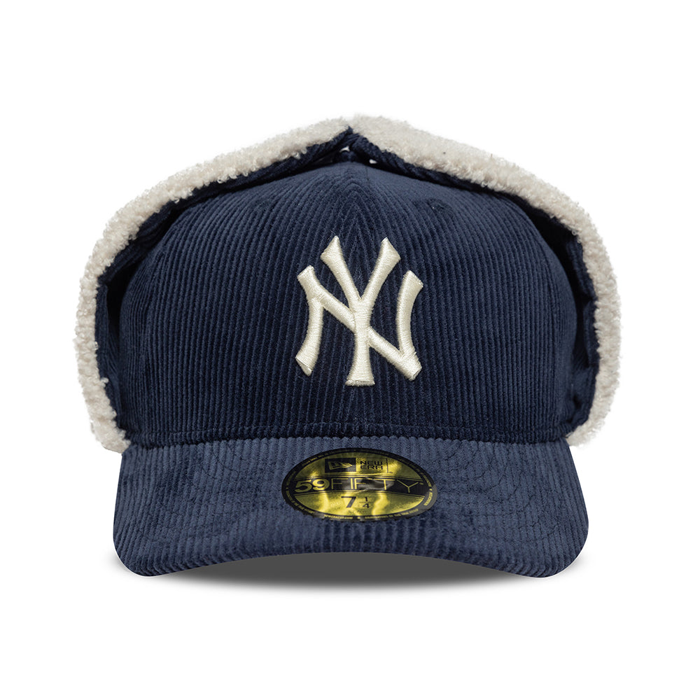 Gorra de béisbol 59FIFTY MLB Dogear NY Yankees orejeras de New Era - Azul Marino