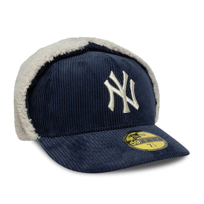 Gorra de béisbol 59FIFTY MLB Dogear NY Yankees orejeras de New Era - Azul Marino