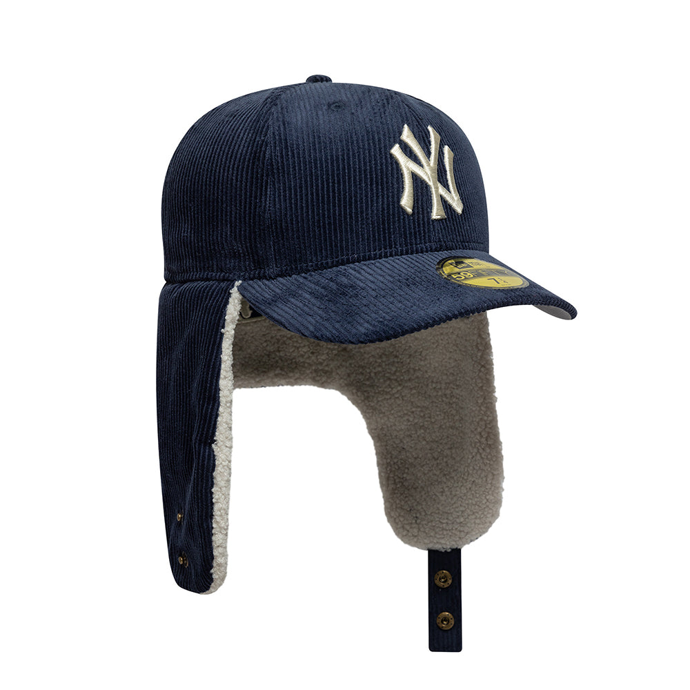 Gorra de béisbol 59FIFTY MLB Dogear NY Yankees orejeras de New Era - Azul Marino