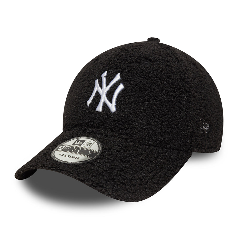 Gorra de béisbol 9FORTY MLB Winter Borg New York Yankees de New Era - Negro-Blanco
