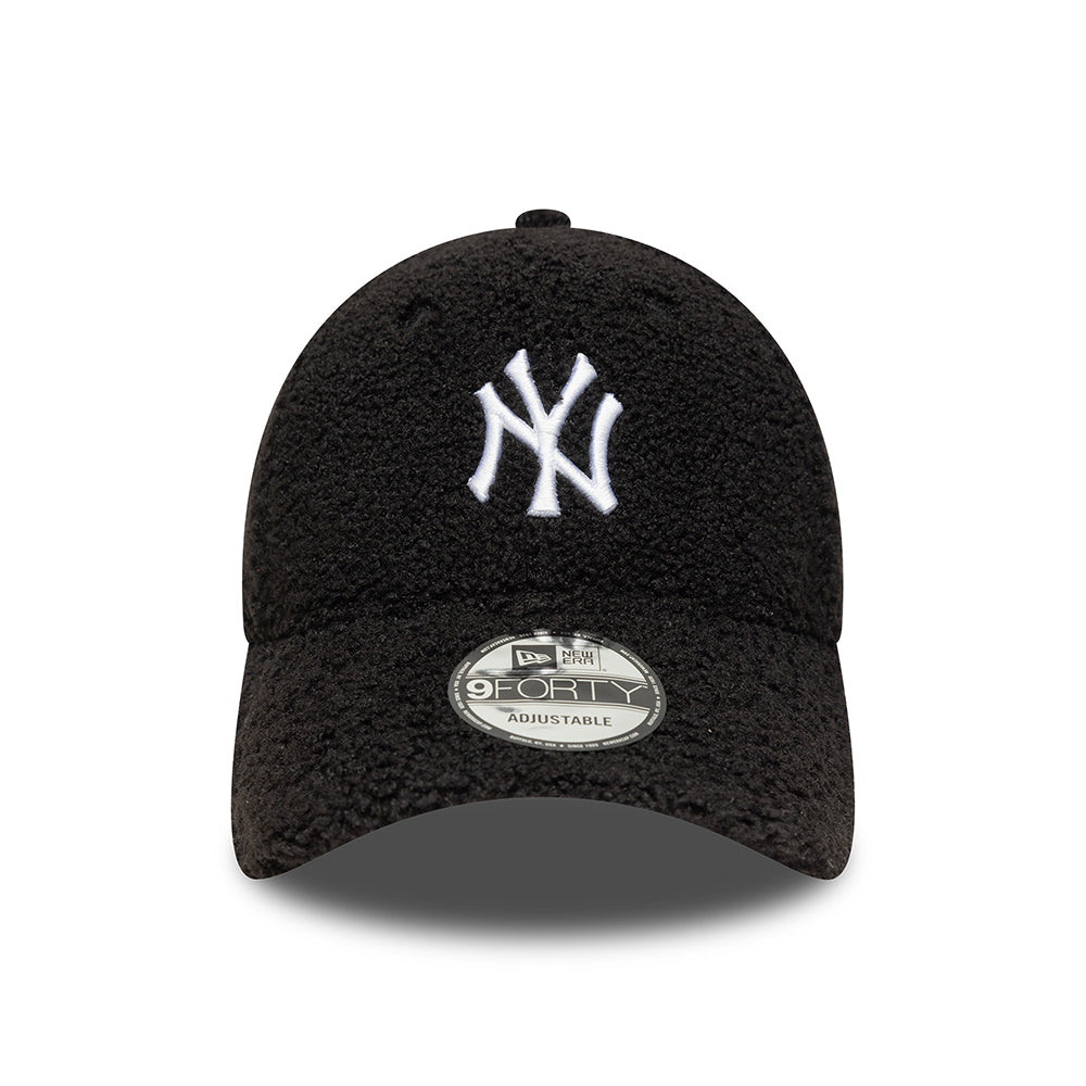 Gorra de béisbol 9FORTY MLB Winter Borg New York Yankees de New Era - Negro-Blanco