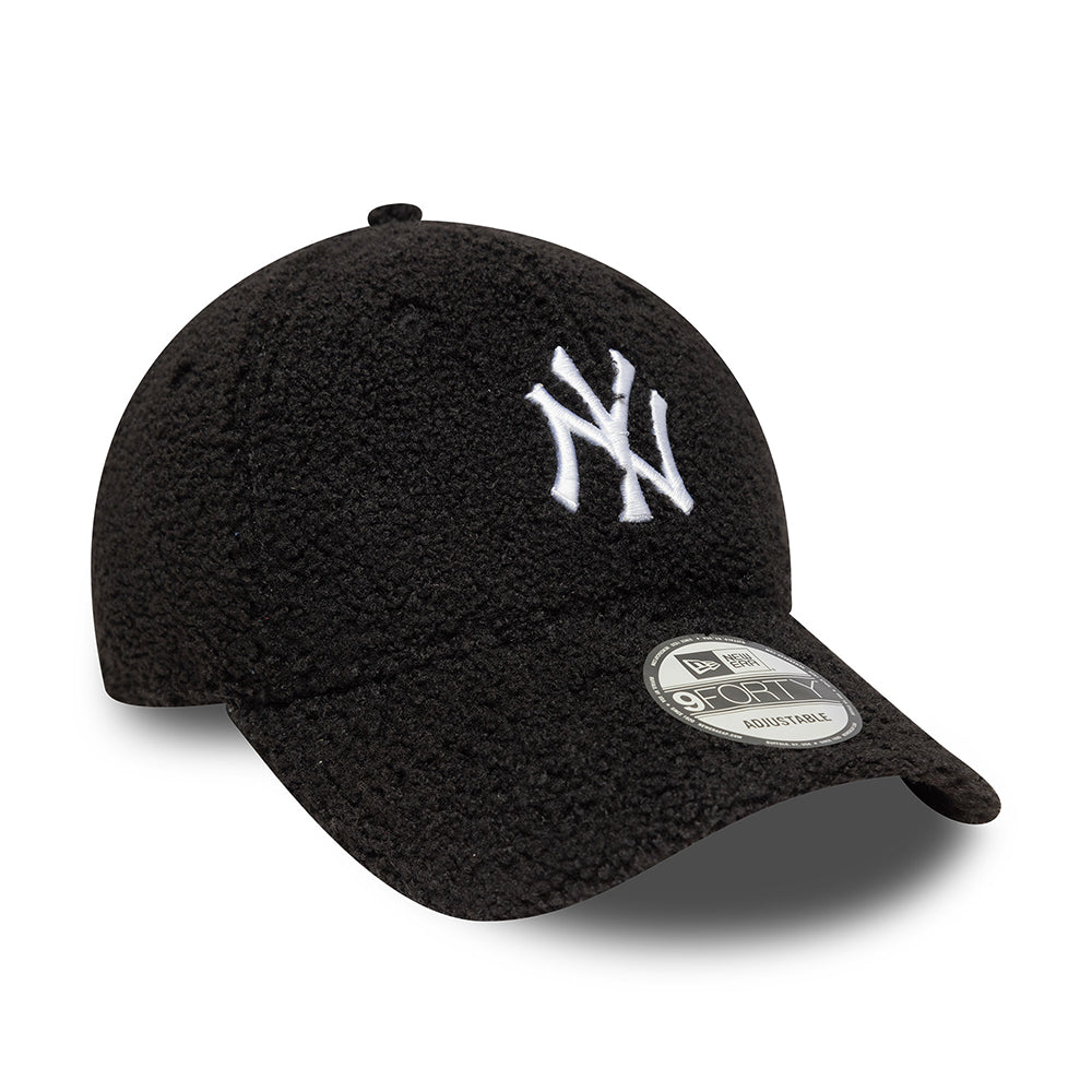 Gorra de béisbol 9FORTY MLB Winter Borg New York Yankees de New Era - Negro-Blanco