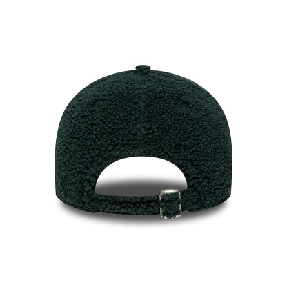 Gorra de béisbol 9FORTY MLB Winter Borg Athletics de New Era - Verde Oscuro-Blanco