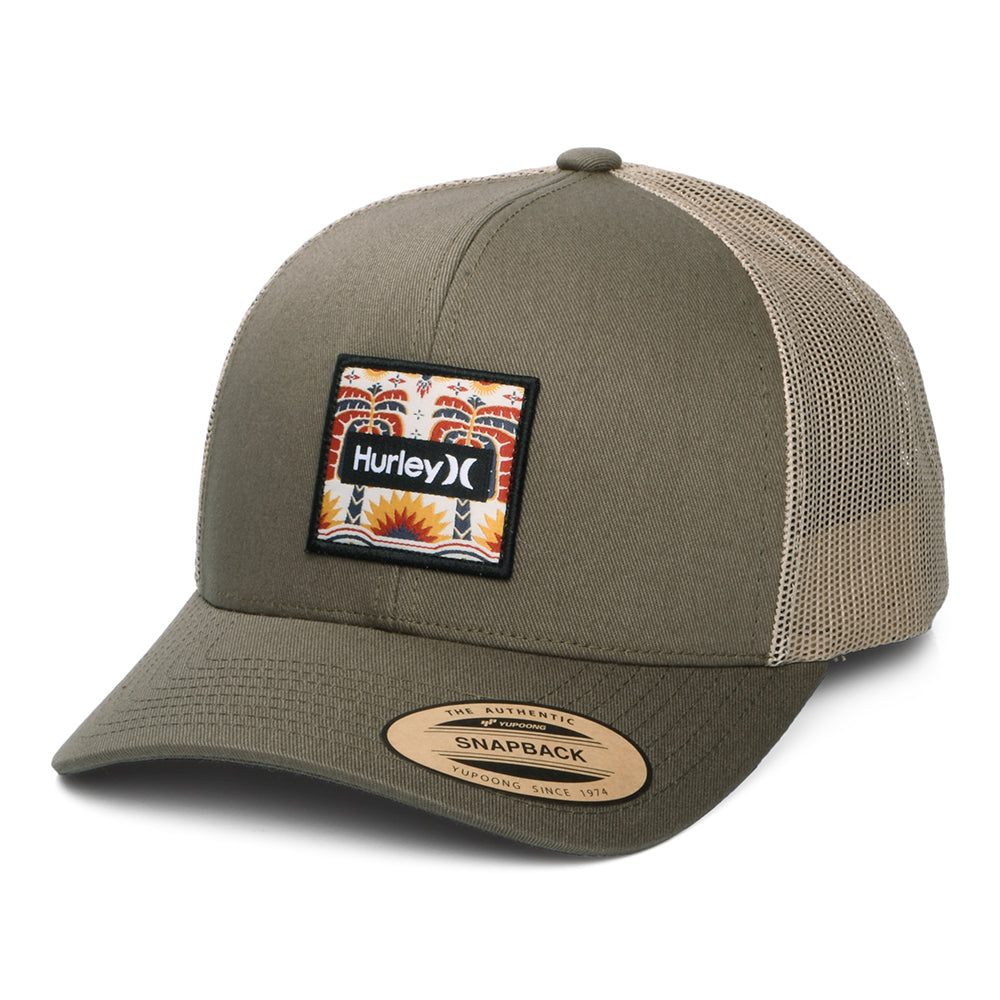 Gorra de camionero Seacliff de Hurley - Oliva-Piedra
