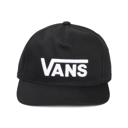 Gorra Snapback Drop V Logo visera curvada de Vans - Negro-Blanco