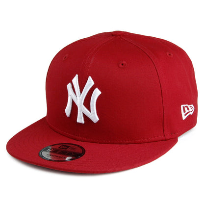 Gorra de béisbol 9FIFTY MLB League Essential New York Yankees de New Era - Escarlata-Blanco
