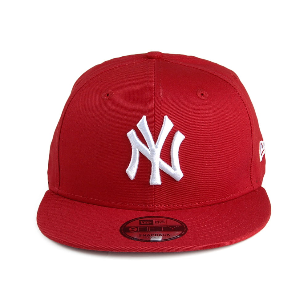 Gorra de béisbol 9FIFTY MLB League Essential New York Yankees de New Era - Escarlata-Blanco