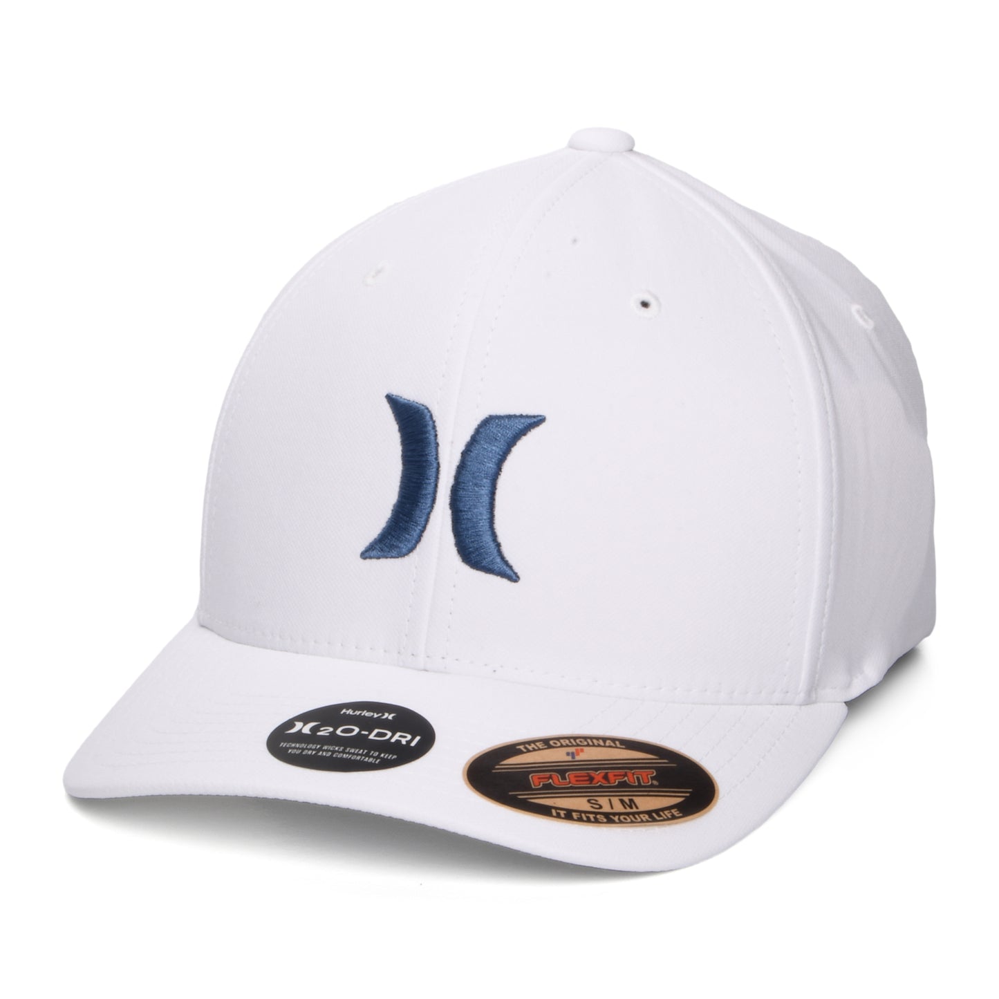 Gorra de béisbol Dri-Fit One & Only Flexfit de Hurley - Blanco-Azul Pizarra