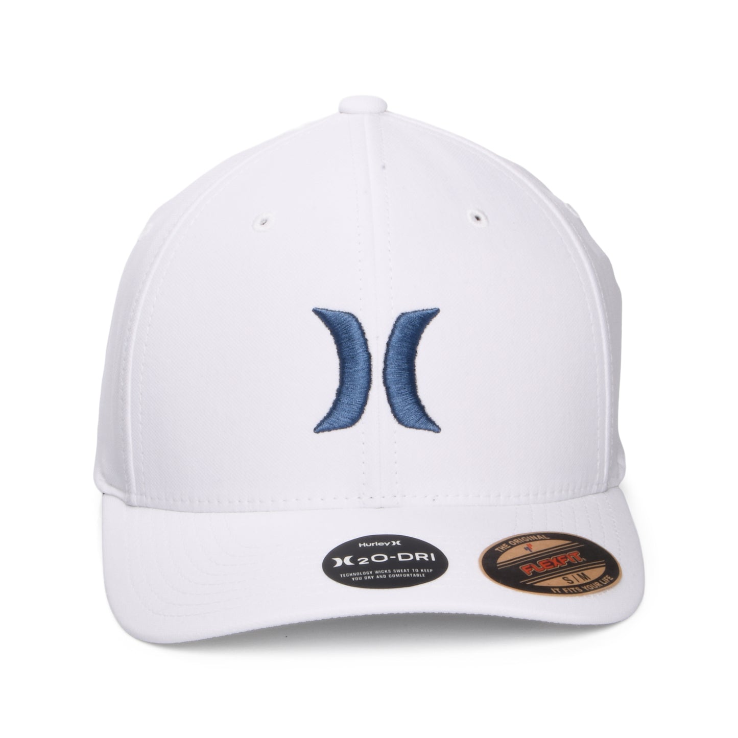 Gorra de béisbol Dri-Fit One & Only Flexfit de Hurley - Blanco-Azul Pizarra