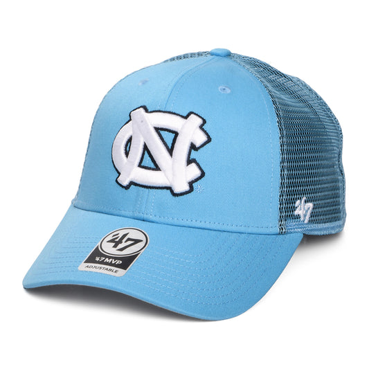 Gorra de camionero NCAA Branson MVP North Carolina Tar Heels de 47 Brand - Azul Claro