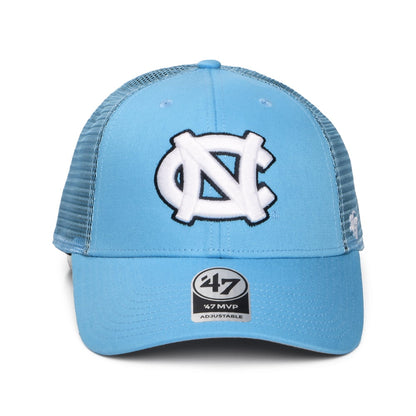 Gorra de camionero NCAA Branson MVP North Carolina Tar Heels de 47 Brand - Azul Claro