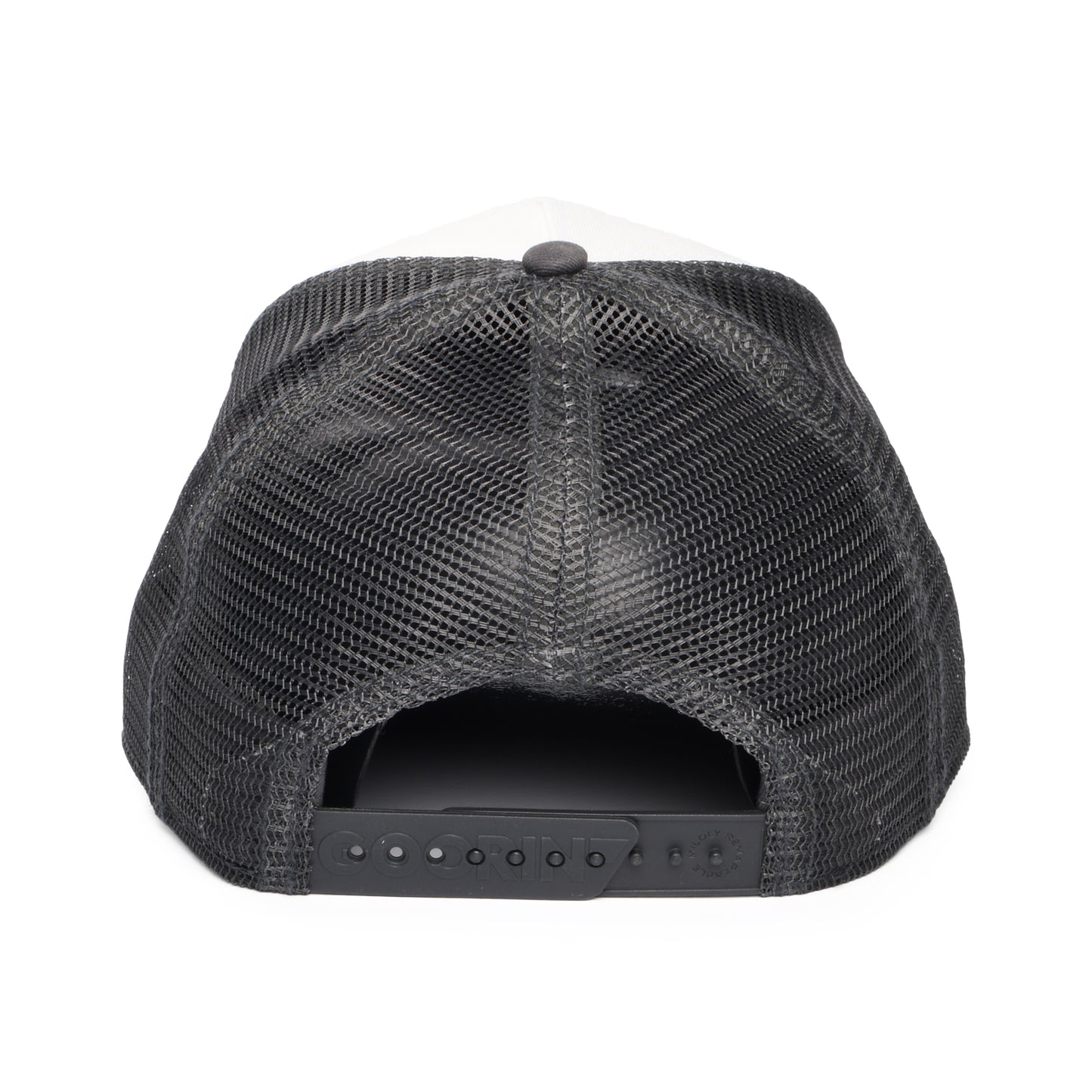 Gorra de camionero Bulletproof de Goorin - Blanco-Gris