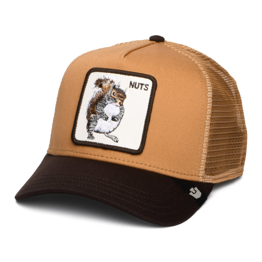 Gorra de camionero Nuts de Goorin - Beige Arena-Marrón