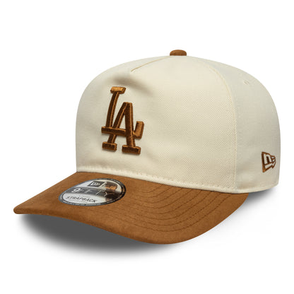 Gorra béisbol 9FIFTY A-Frame MLB Suede Visor L.A. Dodgers de New Era - Crema-Ocre